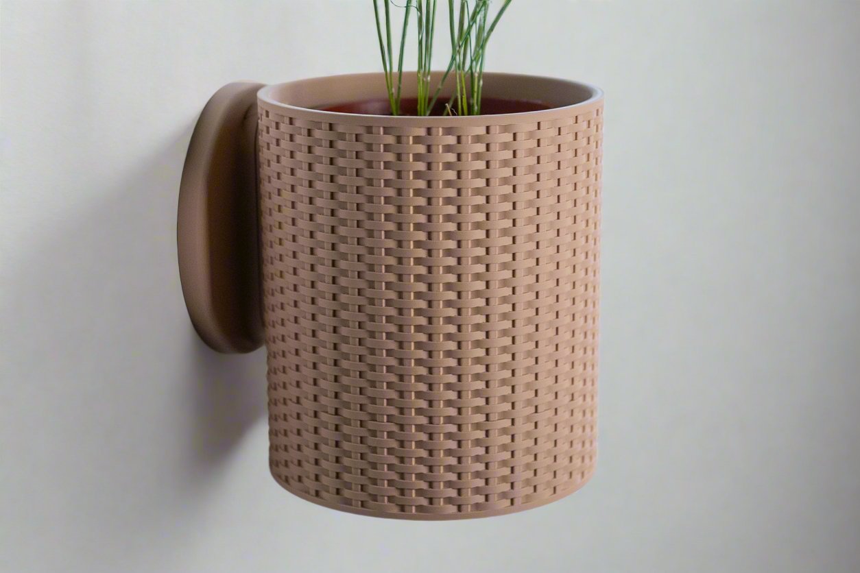 The Basket Weave - Wall Planter - Loffa Design